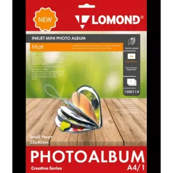 Lomond Inkjet Mini Album Small Heart Matte 32x40mm (mažas)