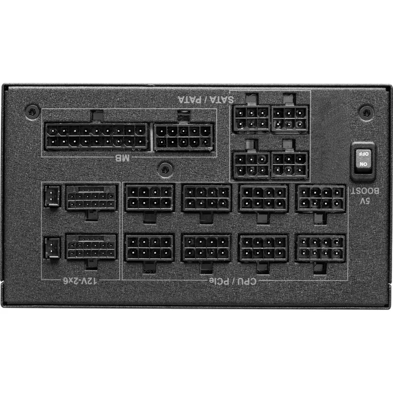 Maitinimo blokas ASROCK Taichi TC-1300T 1300 W 20+4 kontaktų ATX 80 PLUS Titanium, juodas, 135 mm ventiliatorius