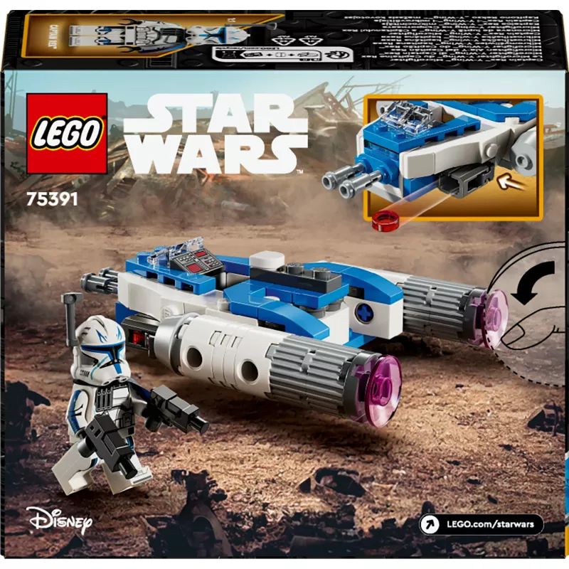 LEGO Star Wars kapitono Rekso Y-Wing mikrokovotojas – kolekcinis žaislas iš „Kloneų karų“ su minifigūrėle, skirtas 6+ metų berniukams
