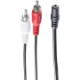 Garsinis kabelis ShiverPeaks BS30852 1,5 m 3,5 mm 2xRCA juodas