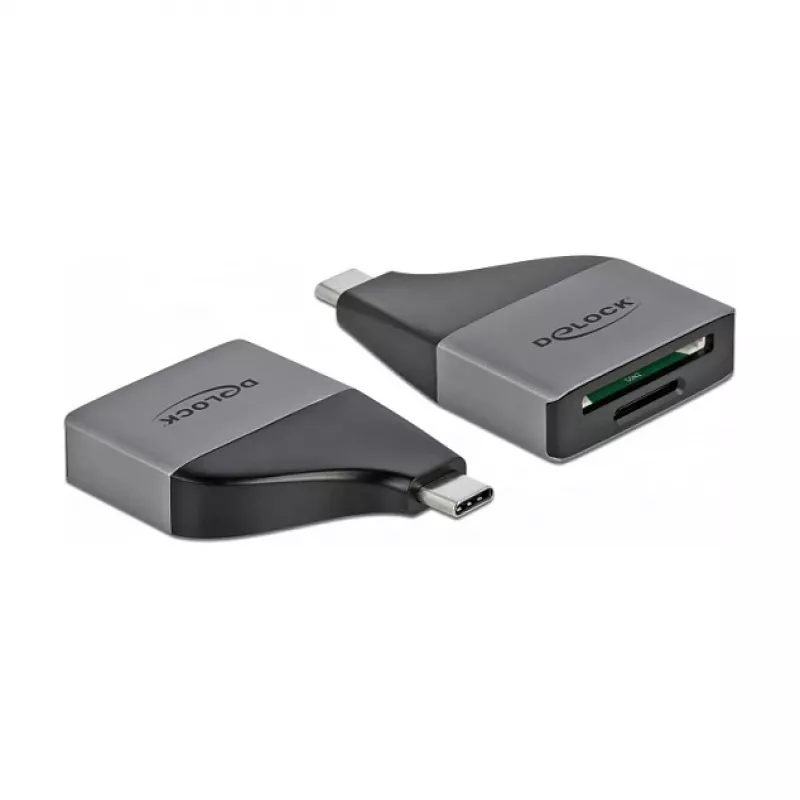Kortelių skaitytuvas DeLOCK 64117 USB 3.2 Gen 1 Type-C pilkas