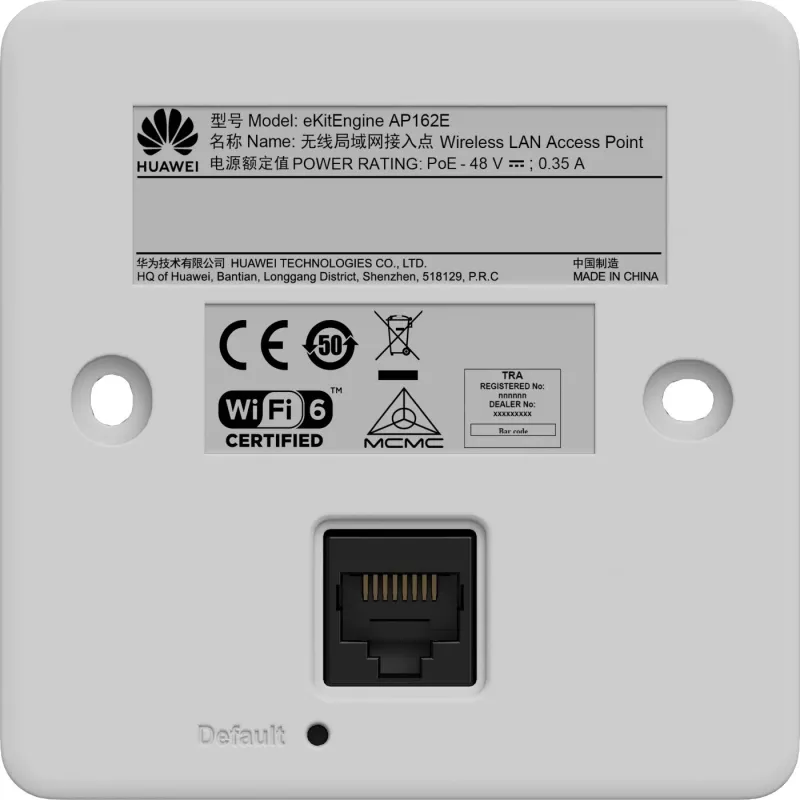 Huawei AP162E - WiFi6 vidinis dviejų juostų prieigos taškas - išmanioji antena