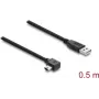 USB A į Mini-USB B kabelis DELOCK 81650 — USB 2.0, 2 m, juodas