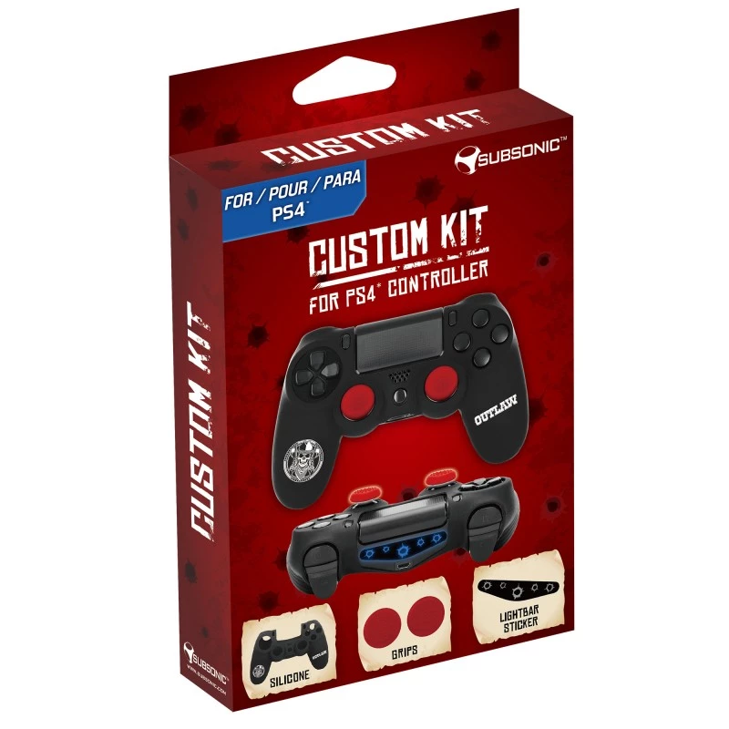 Žaidimų valdiklio rinkinys SUBSONIC SA5511, skirtas PS4, su ergonominiu dizainu ir lengvu montavimu