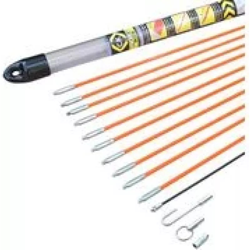 Traukimo strypų rinkinys c.k tools T5410 – 10 × 1 m strypai su priedais
