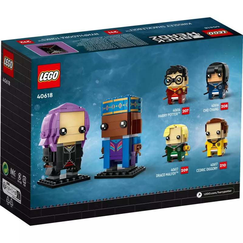 Lego Brickheadz Haris Poteris 40618 Kingsley Shacklebolt ir Nimfadora Tonks