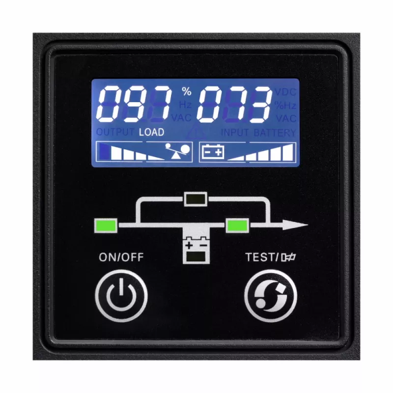 Eaton 9E 2000I nepertraukiamo maitinimo šaltinis (UPS) Dvigubo keitimo (Online) 2 kVA 1600 W 6 kintamosios srovės lizdai