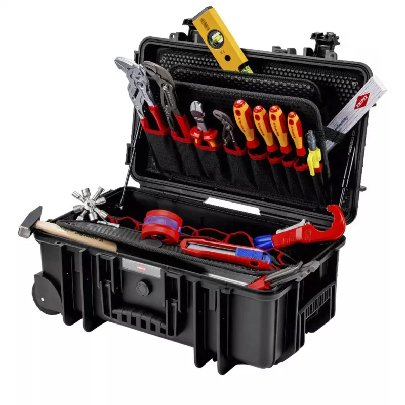 Mechaninis įrankių rinkinys Knipex 00 21 33 S 17 įrankių raudonas geltonas