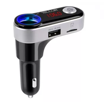 FM siųstuvas Tellur FMT-B2 juodas Bluetooth 5.0 USB automobilio garso atkūrimui