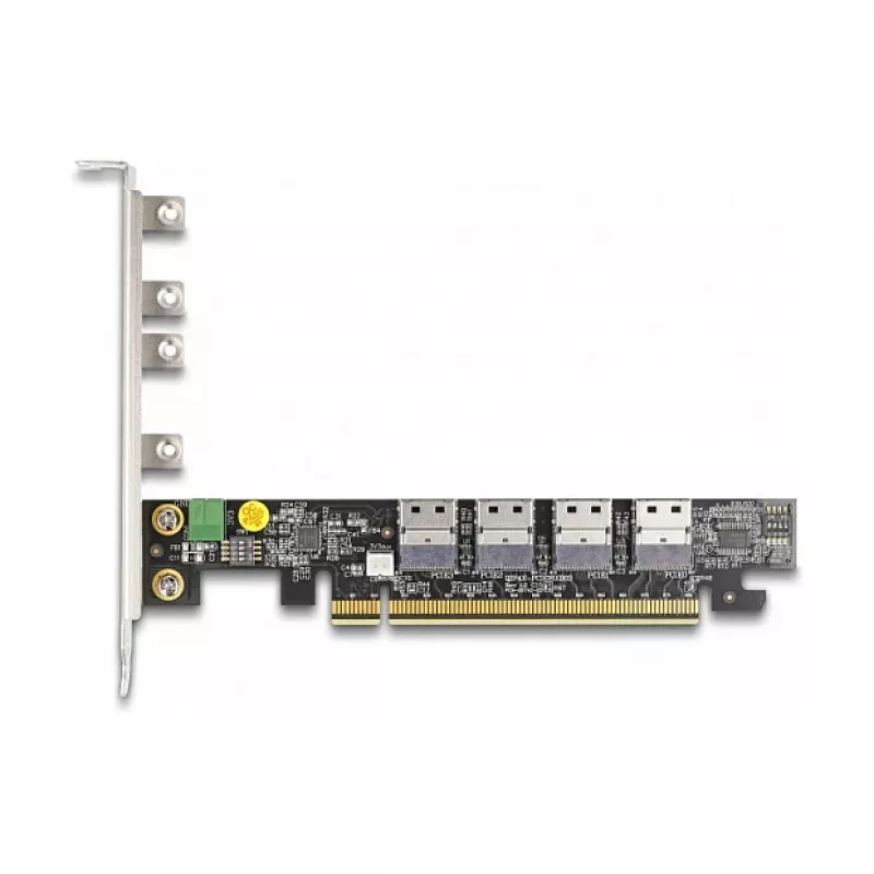 DeLOCK PCI Express x16 kortelė į 4 x vidinius SFF-8654 4i NVMe atšakoms