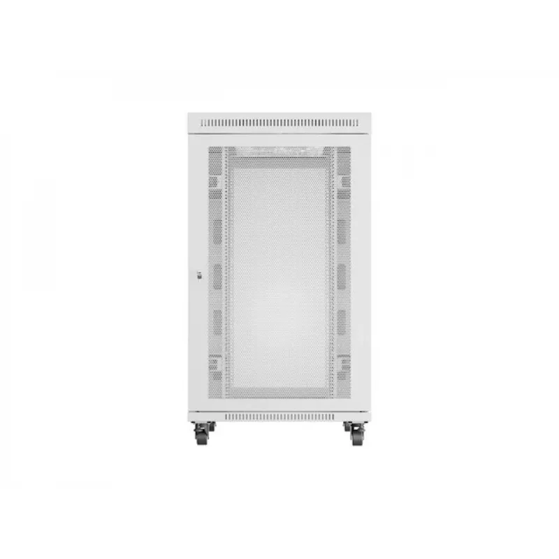 GRINDINĖS MONTAVIMO spintelė 19 27U 800X1000 PILKA PERFORUOTA LCD DURYS LANBERG (PLOKŠČIA PAKUOTĖ)