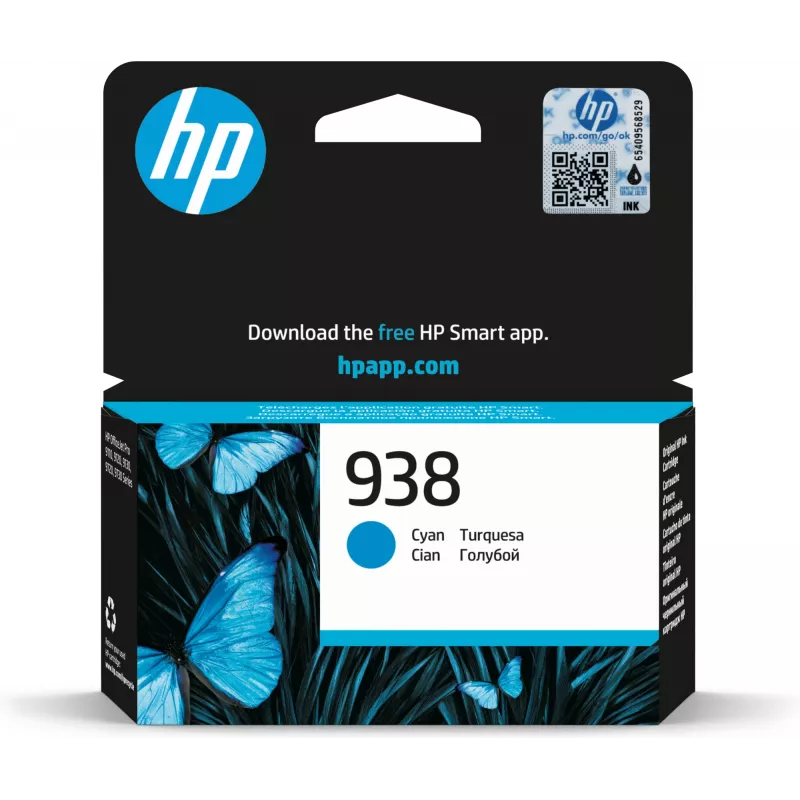 HP rašalo kasetė 4S6X5PE Žydra
