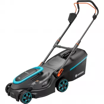 Akumuliatorinė vejapjovė PowerMax 37/36V P4A paruošta naudoti rinkinys, 36 voltų (2x18V) (juoda/pilka, 2x ličio jonų baterija 4,0Ah, POWER FOR ALL ALLIANCE)