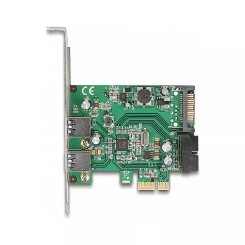 DeLOCK PCI Express x1 kortelė su 2 x USB 3.2 Gen 1 Type-A + 1 x vidinis 19 kontaktų lizdas