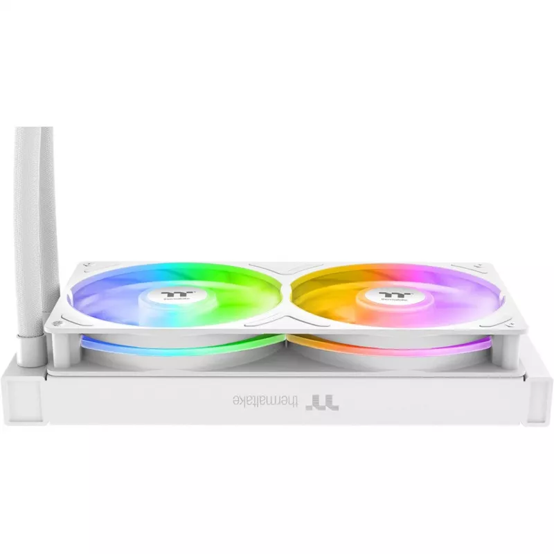 „Viskas viename“ procesoriaus skysčio aušintuvas THERMALTAKE TH240-S V3 ARGB Sync Snow Edition, 240 mm radiatorius