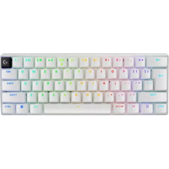Klaviatūra Logitech G PRO X 60 Žaidimų USB RF Belaidė Bluetooth QWERTY US International Balta