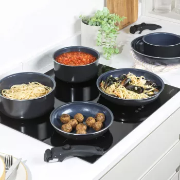 Puodų rinkinys Russell Hobbs RH03321EU7 — 8 dalių, nelimpantis, tinkamas plauti indaplovėje