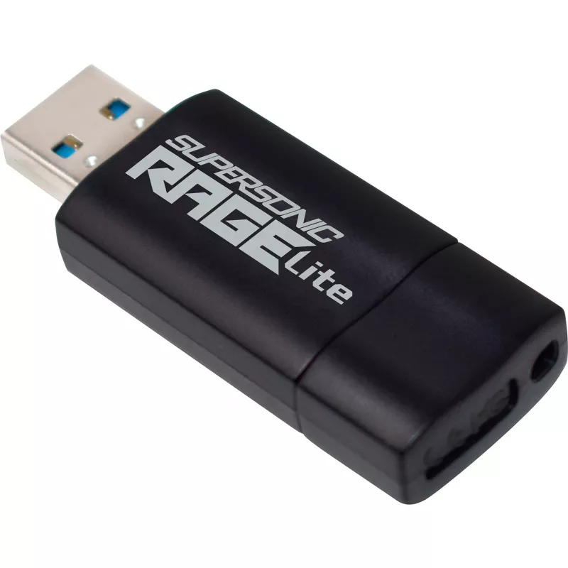 Flashdrive PATRIOT Rage Lite 1TB 120 MB/S USB 3.2 ištraukiama juoda (PEF1TBRLB32U)