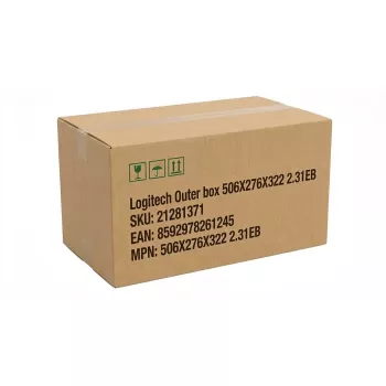 Išorinė dėžė Logitech 506X276X322 2.31EB — siuntimo/pakavimo dėžės matmenys 506×276×322 mm