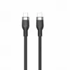HYPER HyperJuice 240W Silikoninis USB-C į USB-C laidas (6 pėdos/2 m) - Juodas