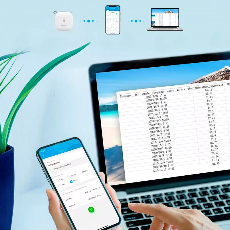 Govee H5179 išmanusis namų kelių jutiklių belaidis Bluetooth jutiklis