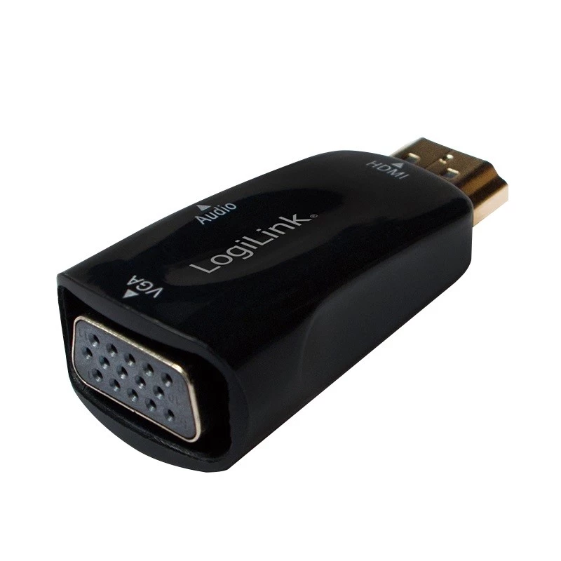LogiLink CV0107 kabelio adapteris HDMI VGA juodas (CV0107)