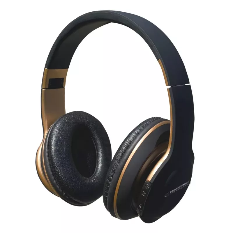Esperanza EH220 Bluetooth ausinės ant galvos lankelio, juodos