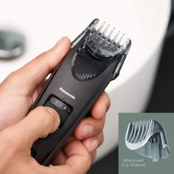 Barzdos kirptuvas Panasonic ER-SB40-K803 — 0,5–10 mm, 19 pakopų, Li-Ion, bevielis / kintamoji srovė, juodas