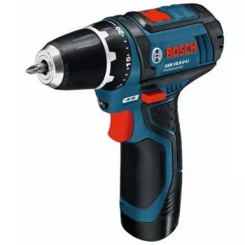 Bosch GSR 10,8-2-LI Professional Keyless Juoda, Blue, Red