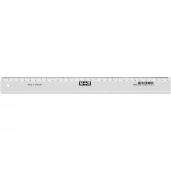 Möbius Ruppert 1130 - 0000 - Stalinis liniuotė - Polistirenas - Skaidri - cm - Vokietija - 30 cm