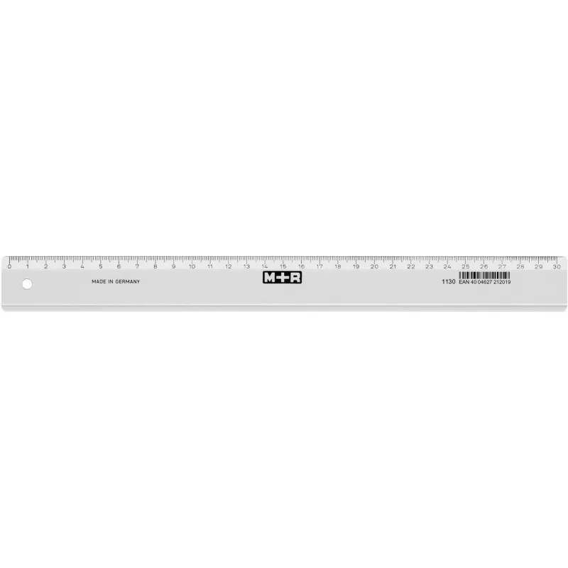 Möbius Ruppert 1130 - 0000 - Stalinis liniuotė - Polistirenas - Skaidri - cm - Vokietija - 30 cm