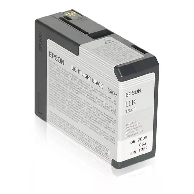 Epson Singlepack Light Light Black T580900, šviesiai šviesiai juoda, pigmentinis rašalas, 80 ml, 1 vnt.