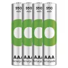 Baterijos R03/AAA NI-MH 950mAh lizdinėje pakuotėje 4 vnt.
