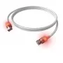 EasyLan saCon EasyLan DualBoot LED komutacinis kabelis S/FTP, balta 1,50 m Cat.6A - EasyLan DualBoot LED komutacinis kabelis RJ45 S/FTP Cat.6A (EA klasė)