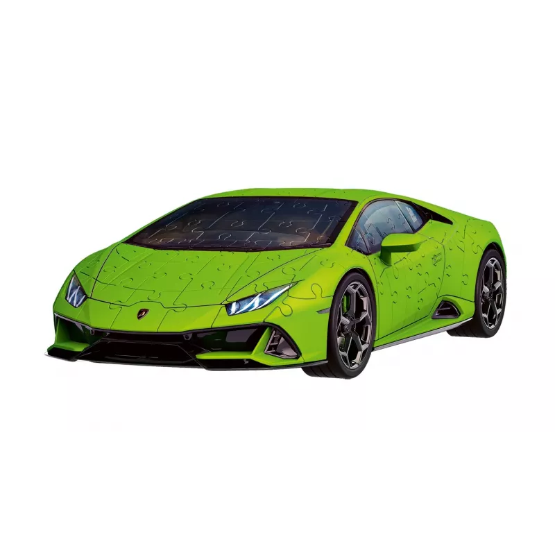 3D dėlionė 158 dalių Lamborghini Huracan EVO žalia