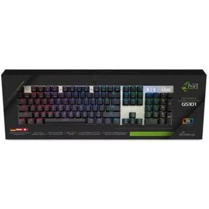 MediaRange MRGS101 klaviatūra USB QWERTZ vokiška juoda - sidabrinė (MRGS101)