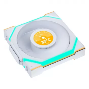 Korpuso ventiliatorius Lian Li Uni Fan SL-INF 120 mm baltas, 2100 aps./min., 2.66 mmH2O, FDB, 12 V (3 vnt.)