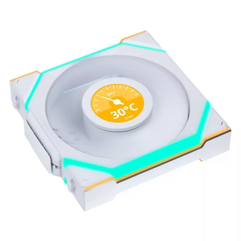 Korpuso ventiliatorius Lian Li Uni Fan SL-INF 120 mm baltas, 2100 aps./min., 2.66 mmH2O, FDB, 12 V (3 vnt.)