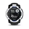 Išmanusis laikrodis GARMIN Instinct 3.05 cm (1.2 colio) AMOLED 45 mm 390x390 px jutiklinis ekranas Juoda Balta GPS 4 GB 53 g Silikoninis dirželis
