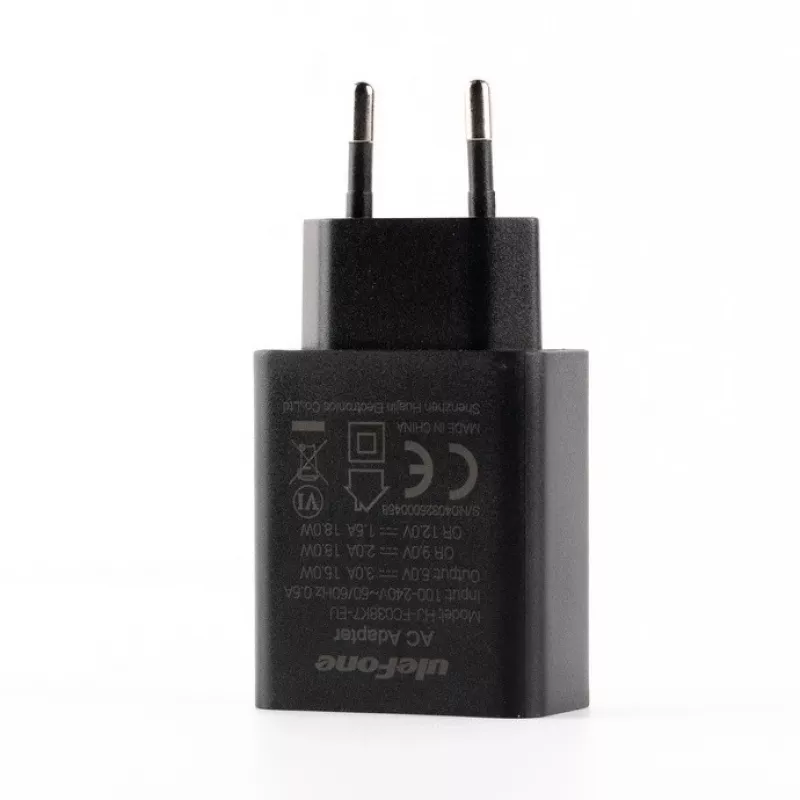 18 W įkroviklis, skirtas Armor 15, 16, Pad Pro, Tab A11 serijoms — UleFone UF-CHAR-18WR