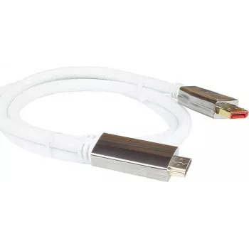 PYTHON PYT M0223 - DP 1.4 į HDMI 2.0 A Kištukas Nailoninis 4Ka60Hz 3 m Balta - Skaitmeniniai/Duomenų - Skaitmeniniai/Ekrano/Vaizdo