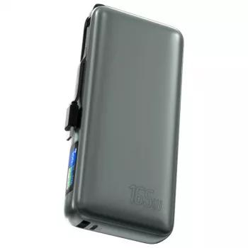 Išorinė baterija 4smarts 541603 — Li‑Ion 20000 mAh, USB‑C + USB‑A, 165W bendra galia, 5A, pilka
