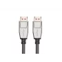DisplayPort kabelis LANBERG CA-DPDP-20CU-0010-BK — DisplayPort į DisplayPort, 1 m, juoda/sidabrinė