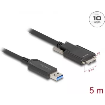 Aktyvus optinis kabelis DeLOCK 83211 USB Type-A patinas į Micro-B patinas 5 m 10 Gbps