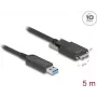 Aktyvus optinis kabelis DeLOCK 83211 USB Type-A patinas į Micro-B patinas 5 m 10 Gbps