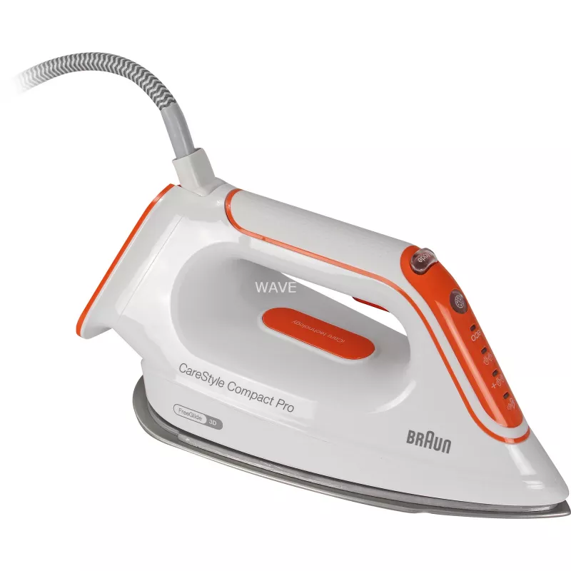 Braun CareStyle Compact Pro IS2561WH 2400 W 1,5 L EloxalPlus padas Oranžinė, Balta