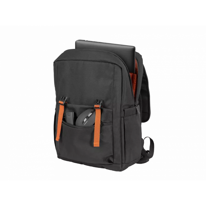 NATEC Niala Ginger Orange 39,6 cm (15,6 inch) Kuprinė Juoda