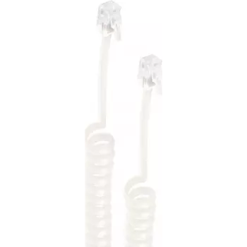 telefono laidas ShiverPeaks BS70135-7.5 7,5 m Baltas
