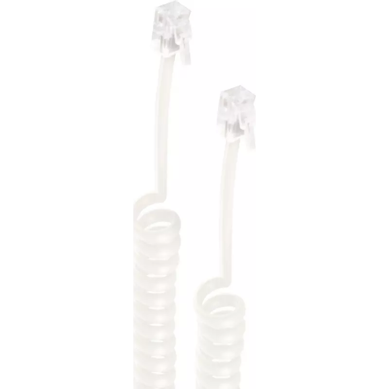 telefono laidas ShiverPeaks BS70135-7.5 7,5 m Baltas
