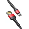 Lightning į USB-A kabelis Baseus CALKLF-G91, 1 m, juodas, 2 vnt. pakuotėje